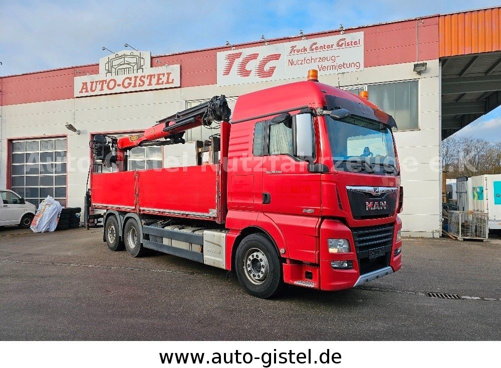 MAN TGX 26.540 6x2LL - Dropside/ Flatbed truck, Crane truck: picture 1 MAN TGX 26.540 6x2LL - Dropside/ Flatbed truck, Crane truck: picture 1
