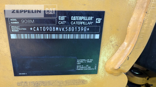 Cat 908M - Wheel loader: picture 5 Cat 908M - Wheel loader: picture 5