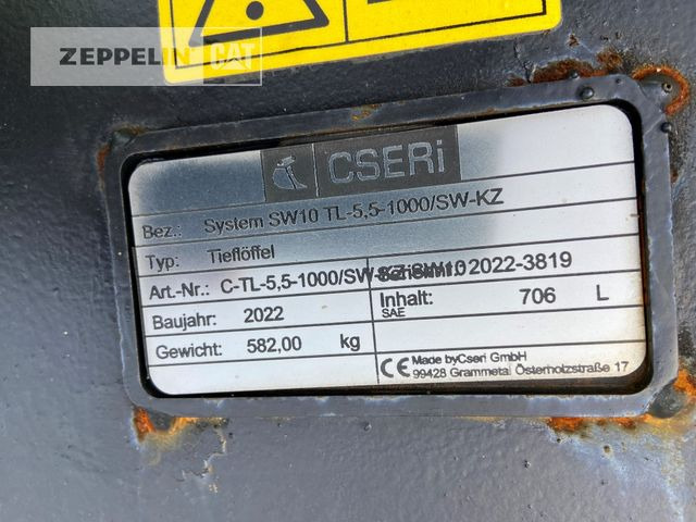 Lehnhoff UTL100 MS10 - Excavator bucket for Construction machinery: picture 4 Lehnhoff UTL100 MS10 - Excavator bucket for Construction machinery: picture 4
