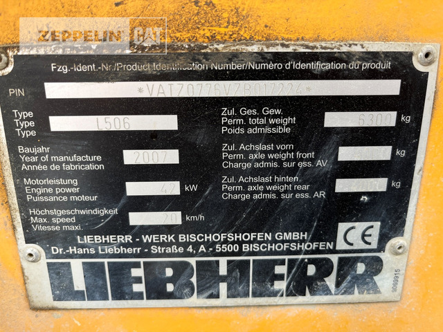 Wheel loader Liebherr L506: picture 25