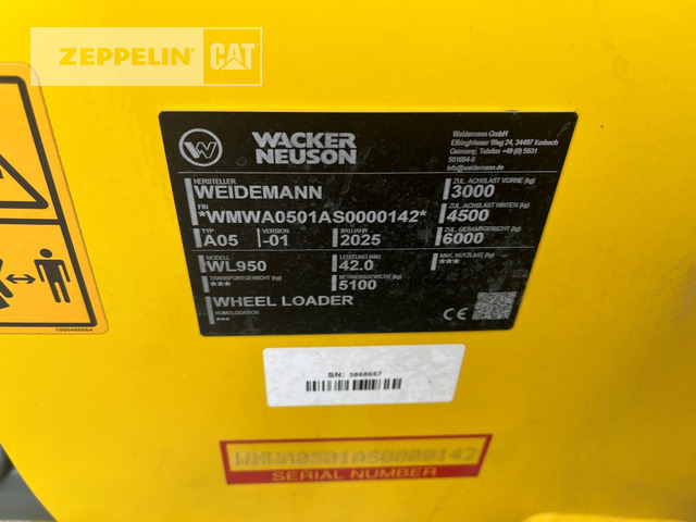 Wheel loader Wacker WL950: picture 6