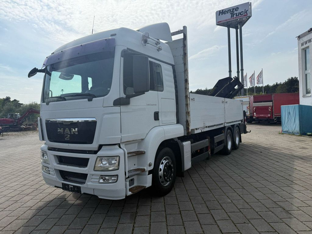 MAN TG-S 26.440 6x4 Pritsche Heckkran PK 27002+Funk - Crane truck: picture 1 MAN TG-S 26.440 6x4 Pritsche Heckkran PK 27002+Funk - Crane truck: picture 1