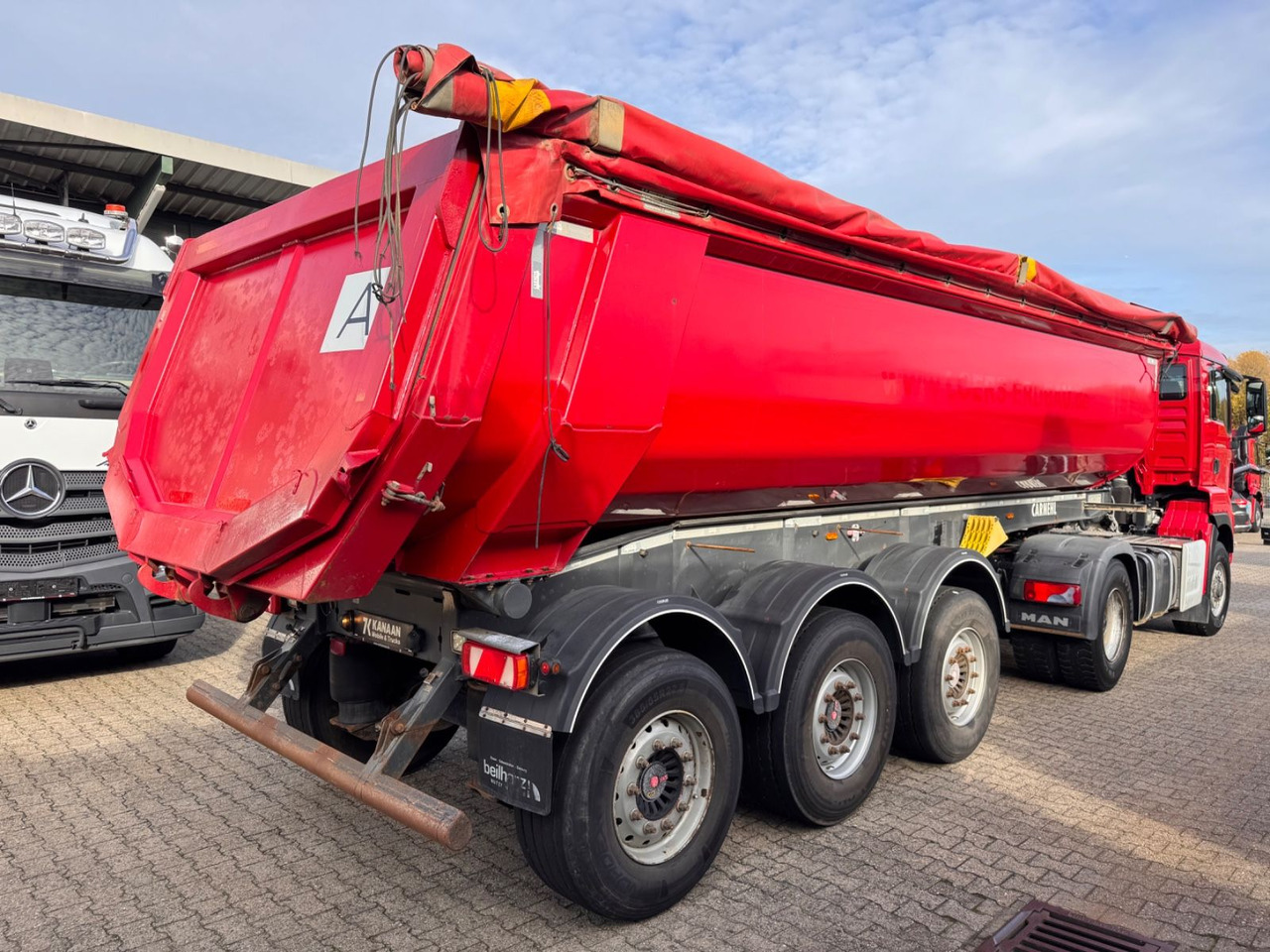 Carnehl CHKS /HH 24m³ HARDOX Stahlmulde Liftachse - Tipper semi-trailer: picture 2 Carnehl CHKS /HH 24m³ HARDOX Stahlmulde Liftachse - Tipper semi-trailer: picture 2